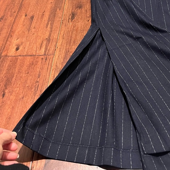 NEW FAVORITE DAUGHTER the gabby maxi skirt in Navy Pinstripe size 2 - Picture 14 of 15